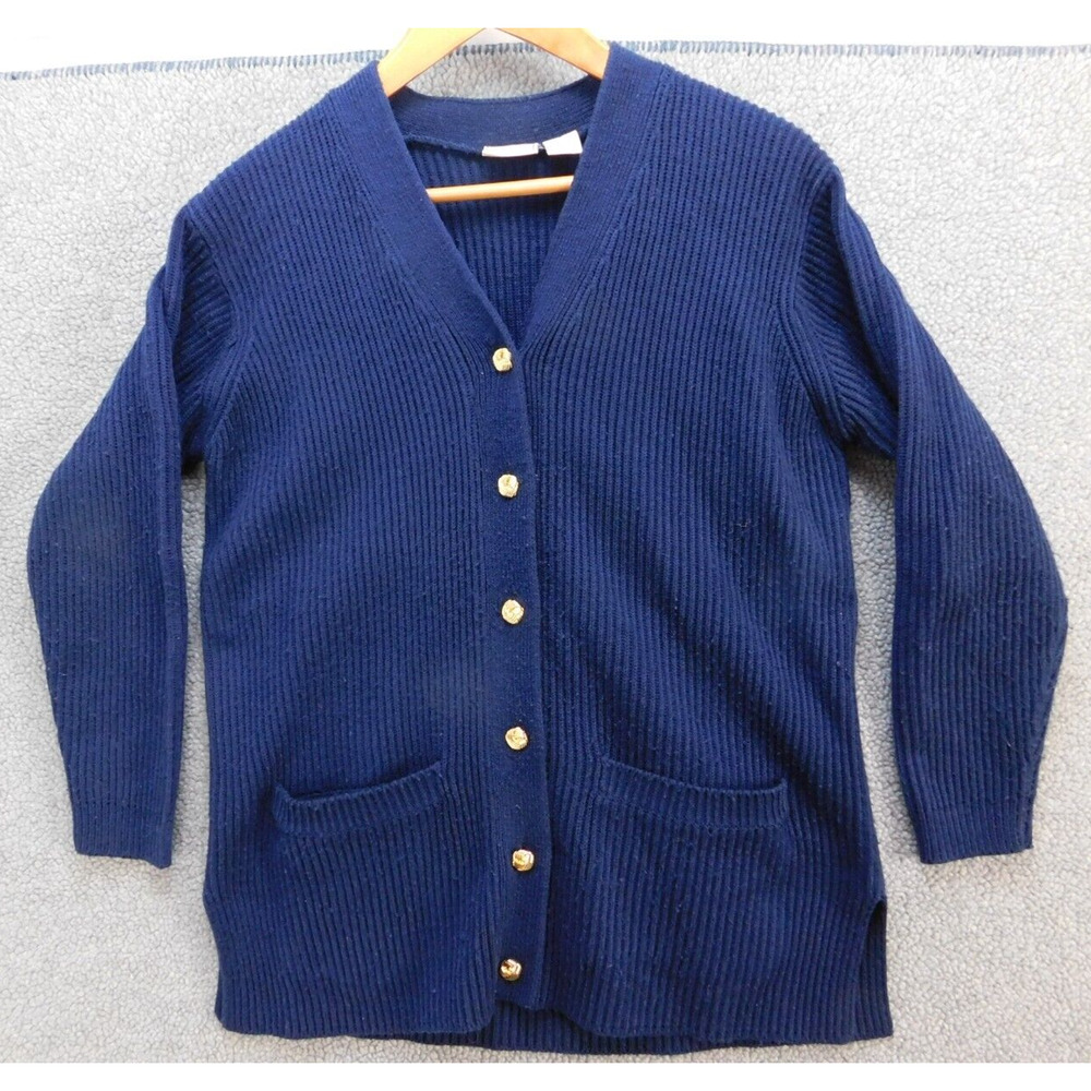 Specialty Collection Women's S Blue Cardigan Sweater